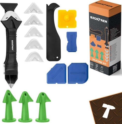 Juego de espátulas y puntas para silicona 14 piezas BIGSTREN