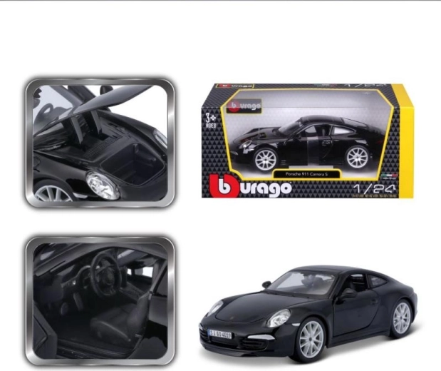 Modelo de coche BBURAGO PORSCHE 911 Carrera S 1:24 negro