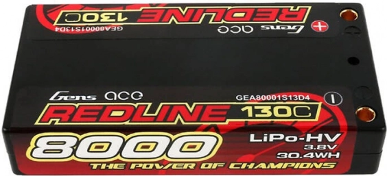 Batería LiPo Gens Ace Redline 8000mAh 3,8V 130C