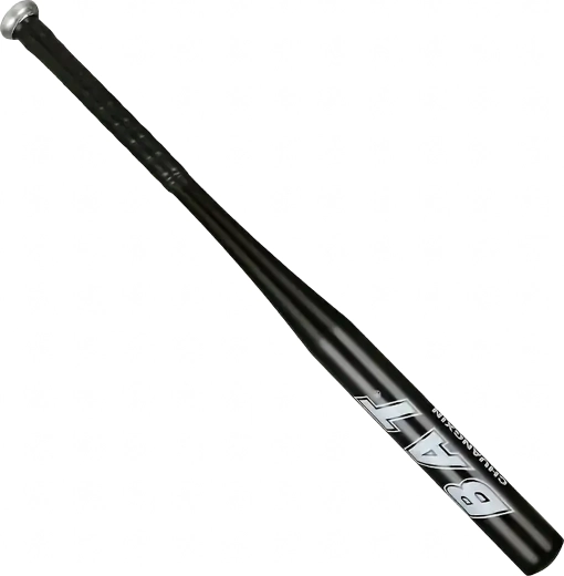 Bate de béisbol de aluminio 25" (64 cm) – negro ligero para entrenamiento