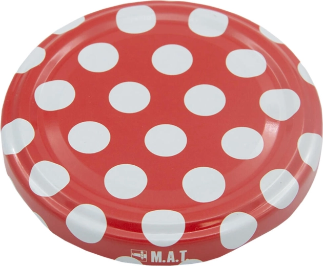 Tapa para conservas TWIST 66 de lunares – set de 10 uds.