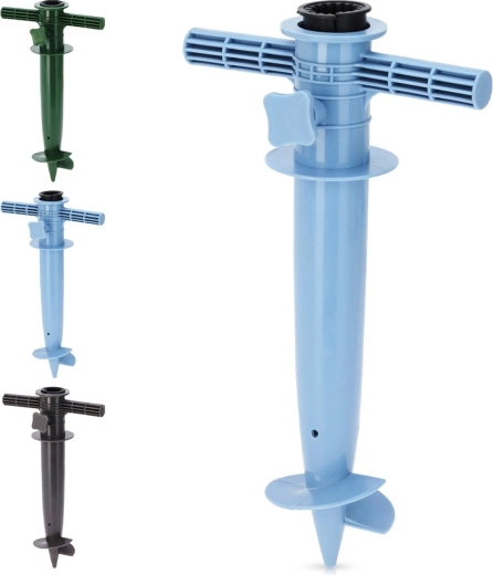 Soporte atornillable para sombrilla de jardín y playa 30 cm