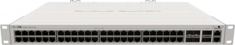 Conmutador 48× GbE con 4× SFP+ y 2× QSFP+ CRS354-48G-4S+2Q+RM