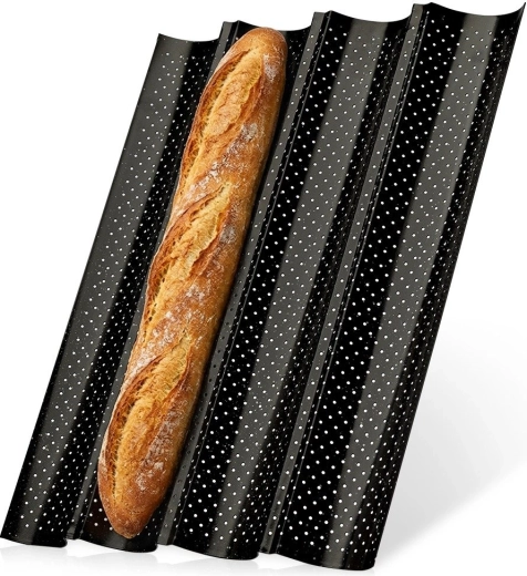 Molde Vilde Granitica para 4 baguettes, 38 × 33 cm