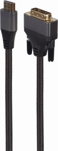 Cable HDMI a DVI con trenzado 1,8 m, conectores chapados en oro