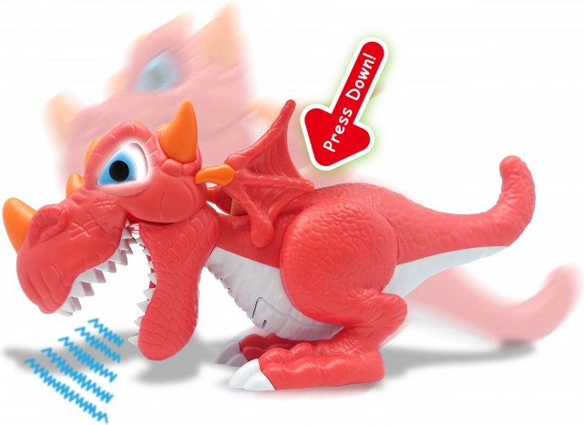 Junior Megasaur figura de T‑Rex articulada y mordedora con sonidos y luces
