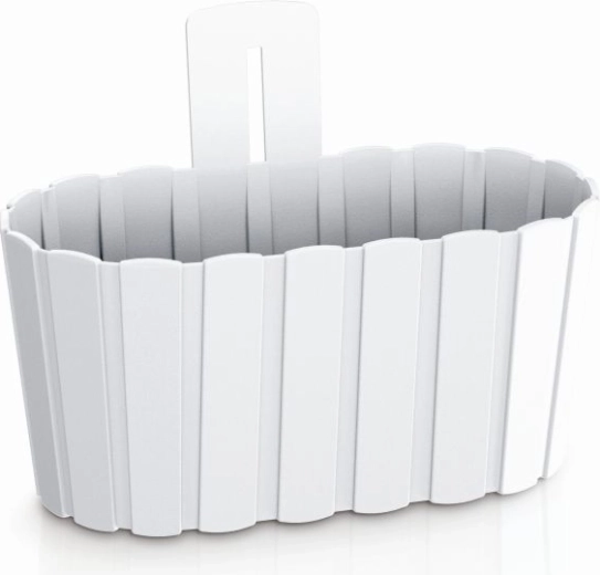 Maceta colgante Boardee Wall 27,4 cm blanca