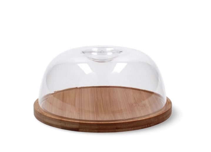 Tabla de servir de bambú con tapa 18 cm