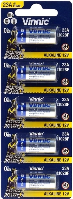 Pila alcalina Vinnic 23A para llaves de coche