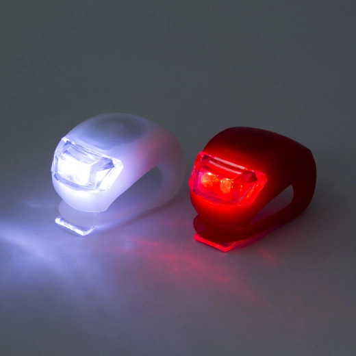 Juego de luces LED para bicicleta con cubierta de TPE