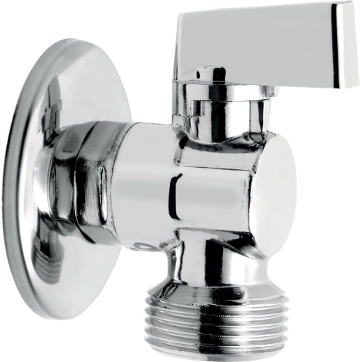Válvula angular para lavadora con válvula antirretorno 1/2" × 3/4"