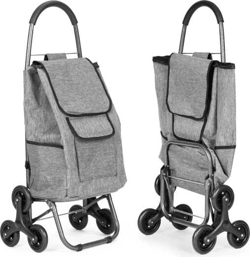 Carro de la compra 33 l con ruedas triples y bolsillos MODERNHOME
