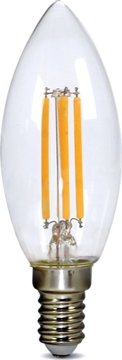 Bombilla LED retro Solight tipo vela E14 4 W 3000 K 440 lm