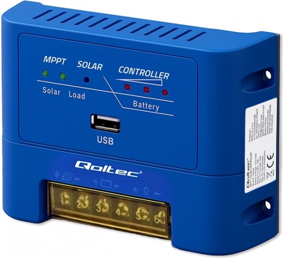 Regulador de carga solar MPPT de 15 A para baterías 12/24 V AGM, GEL y LiFePO4