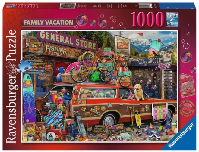 Puzle 2D de 1000 piezas Vacaciones familiares RAVENSBURGER