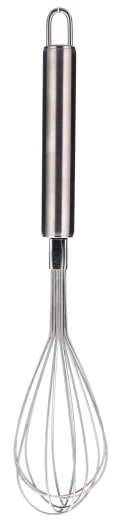 Batidor de cocina mediano de acero inoxidable
