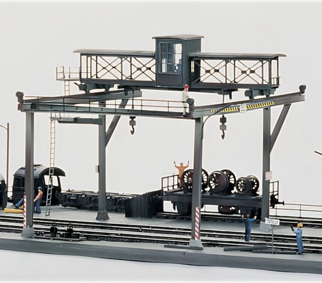 Grúa puente PIKO para desguace de locomotoras H0