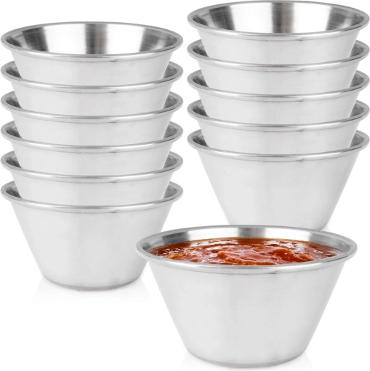 Cuencos de acero para dips Vilde 90 ml, 12 uds