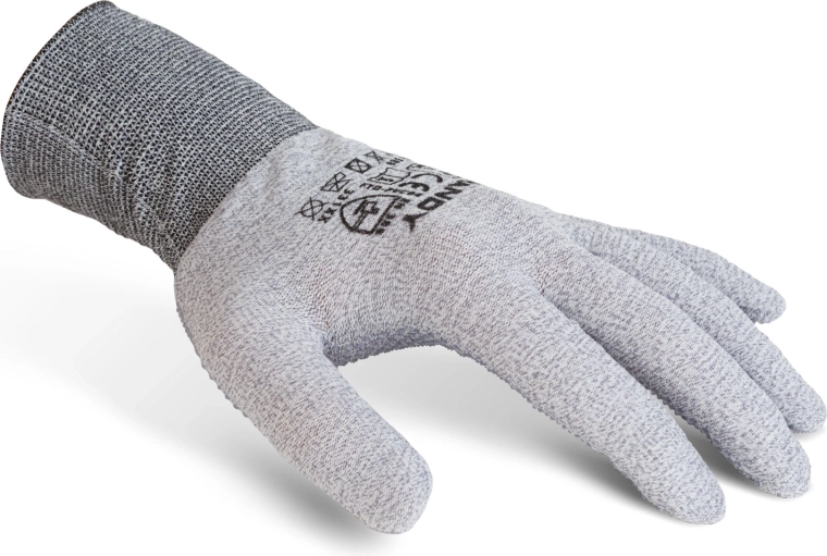 Guantes protectores antideslizantes con puntos de PVC, talla XL – 1 par
