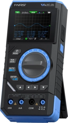 FNIRSI DST-201 multímetro digital portátil 3 en 1 con osciloscopio y generador de señal