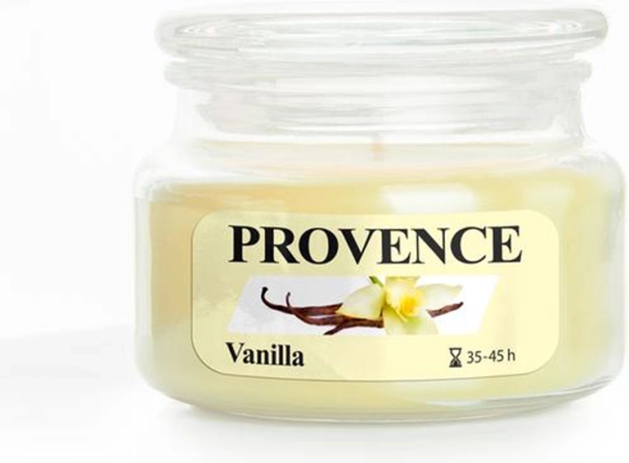 Vela aromática en vaso de vidrio PROVENCE vainilla 45 horas