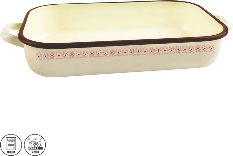 Fuente de horno esmaltada Tonča 46 × 24,5 × 7 cm