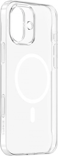 Funda magnética Baseus TouchButton para iPhone 16 (transparente)
