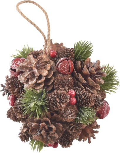 BELL bola decorativa colgante con forma de piña 16 cm