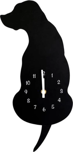 Reloj de pared Toro – perro negro 40 cm