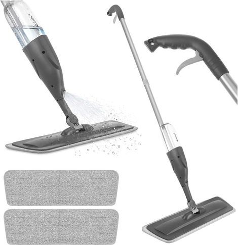 Mopa pulverizadora Ruhhy 300 ml con 3 fundas de microfibra