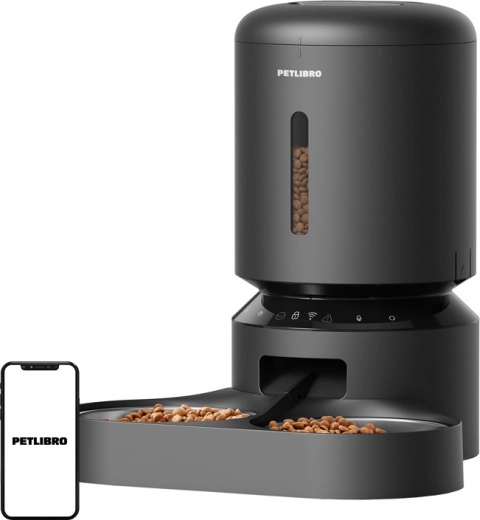 Dispensador de comida Petlibro Granary con cuenco doble y Wi‑Fi