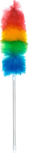 Plumero telescópico antiestático tricolor 86–120 cm