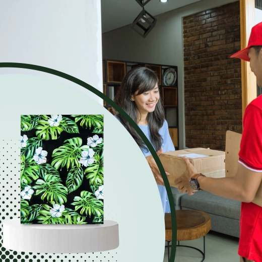 Elegante diseño tropical para un mejor unboxing