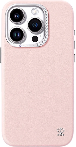 Funda estrellada para iPhone 15 Pro rosa