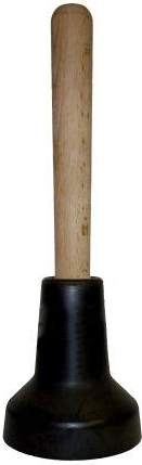 Desatascador de campana negro 9 cm