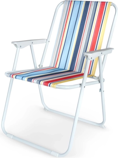 Silla turística plegable con reposabrazos VILDE