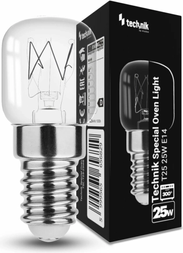Bombilla para horno Technik Special Oven Light T25 E14 25 W blanco cálido
