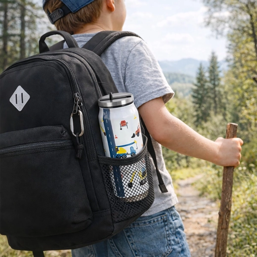 Forma compacta de “lata” para la mochila y el portabotellas