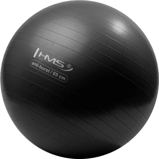 Balón de gimnasia HMS 65 cm negro