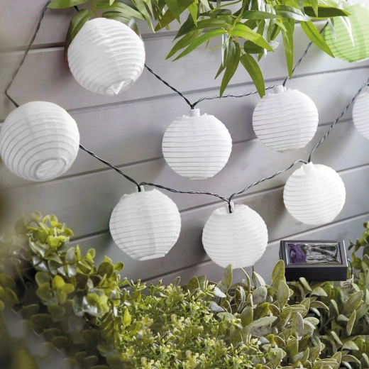 Farolillos blancos plegables
