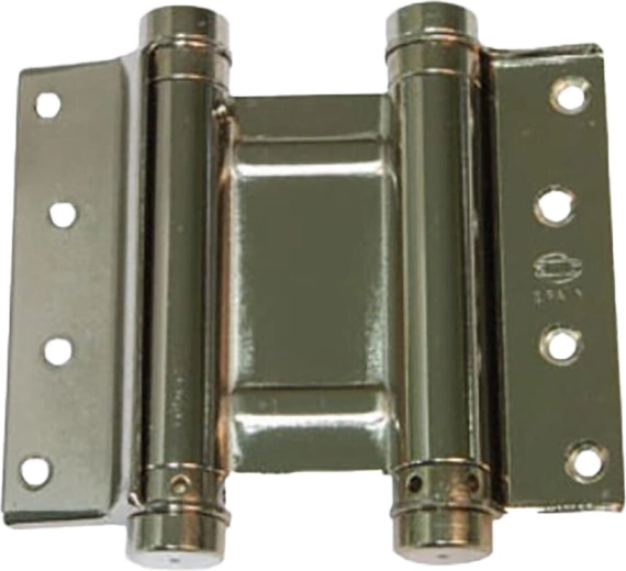 Bisagra con resorte 125 mm, 30 kg, níquel – juego de 2 uds.