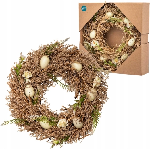 Corona de primavera boho beige 30 cm