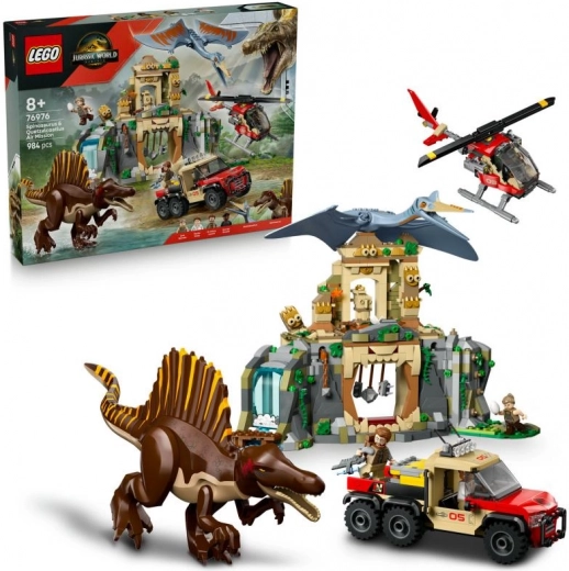LEGO® Jurassic World 76976 Misión aérea con espinosaurio y quetzalcoatlus