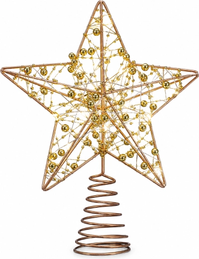 Estrella de Belén LED para árbol de Navidad, 25 cm