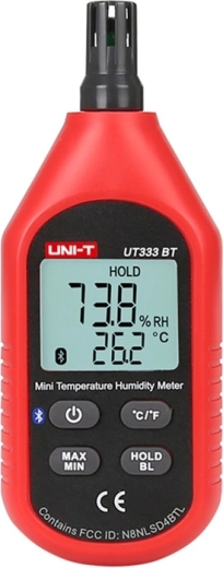Mini medidor de temperatura y humedad Uni-T con Bluetooth
