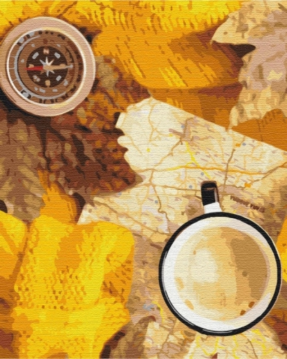 Paint it! pintar por números – Viajero de otoño: composición
