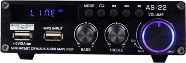 Amplificador de audio BLITZWOLF AS-22 de 45 W con Bluetooth 5.0 y control remoto