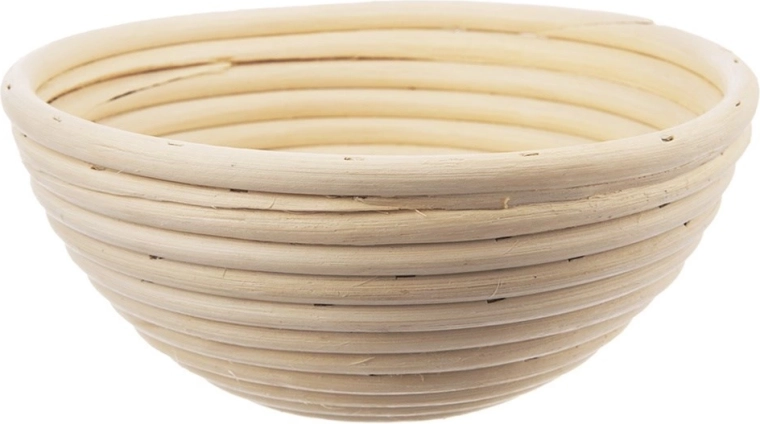 Cesta de ratán para levado de pan 0,7 kg, redonda 19 cm