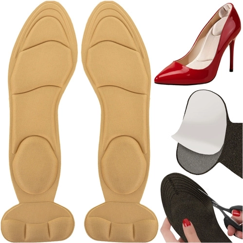 Plantillas beige para zapatos de tacón con amortiguación RUHHY