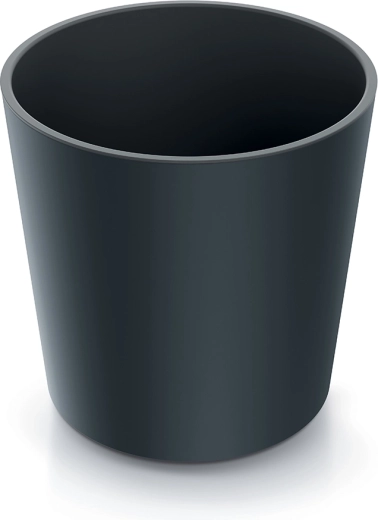 Maceta URBI ROUND con inserto de 30 cm antracita